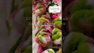 DIY Tie Dye Pink & Green Nike Socks #shorts #tiedye #diytiedye #nike #tiedyetutorial #tiedyefashion