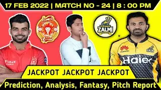 PSL 2022 ! Match No. 24 Prediction ! Peshawar Zalmi vs Islamabad United ! Today Match Prediction