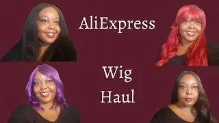 AliExpress Wig Haul | Try-on | Synthetic Wigs under $25