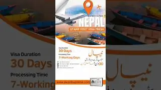 Nepal Stamp Visit Visa #touristvisa