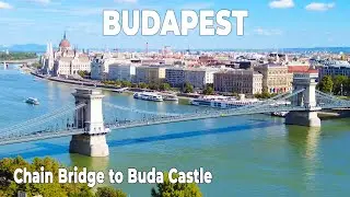Budapest Walking Tour [4K] | Sz&eacute;chenyi Chain Bridge to Buda Castle (September 2025)
