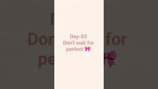 03/30 Perfect is a myth Progress is real | She Inspires ✨#viralr&euml;&euml;ls #youtubeshort