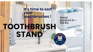 Toothbrush Stand, Bathroom Organiser, PlasticRazor Shaving Kit, Without Drill (in only ~ 180 Rs.)
