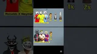 Neymar x Messi x Ronaldo vs Pele x Ronaldinho x R9 🔥 #shorts