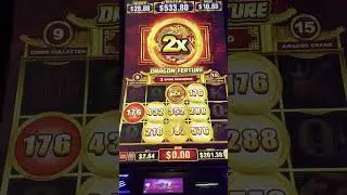 2x Dragon Feature on Coin Trio! Bonus Win! #casino #gambling #win #slots #bonus