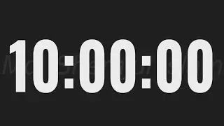 10 Hour Timer | Temporizador | टाइमर  Full Screen Countdown for Study, Sleep & Long Tasks