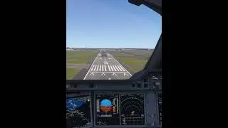Airbus A350 landing in Chicago, United States | MSFS2024 #aviation #msfs2024 #landing #inibuilds