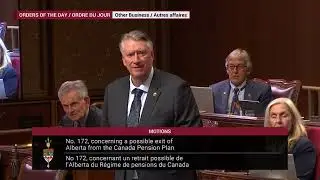 QUESTION: Sen. Simons asks Albertan Sen. Tannas about the consequences of Alberta leaving the CPP