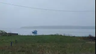 Fishing Boat in MacNeils Cove Boularderie Island May 2020