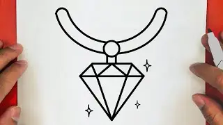 HOW TO DRAW A CUTE NECKLACE ,STEP BY STEP, DRAW Cute things