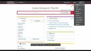 Discover Lexis Advance Work Folders