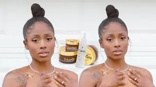 HOW TO KEEP YOUR EDGES HIGH BUN TUTORIAL! | SM BEAUTY TOUCHDOWN PRODUCTS
