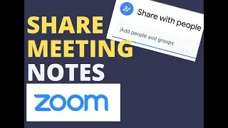 How to SHARE a Document in Zoom