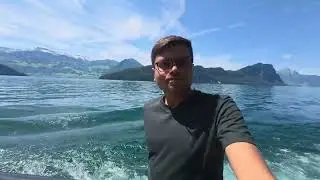 Boat ride in Switzerland 🇨🇭- Lucerne Lake