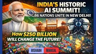 India Hosts Historic AI Summit! 🇮🇳 86 Nations Sign Landmark Deal | $250 Billion AI Investment