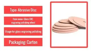 Best groove glass polishing wheel for glass ceramic sculpture CNC machine engraving polishing Dia