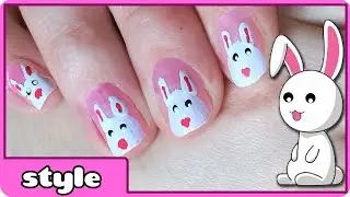 Easter Bunny Nail Art