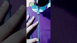 How to attach simple zip on kurti / kameez ll simple zip lagane ka tarika #shorts#shortfeed