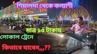 শিয়ালদা থেকে কল্যাণী লোকাল ট্রেন ।। Sealdah to Kalyani by local train ।। Kalyani ITI Durga Puja