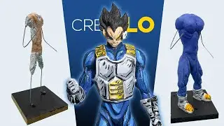 Crear a vegeta escultura en plastilina Dragon ball z || Sculpting vegeta in Clay || ccrealo