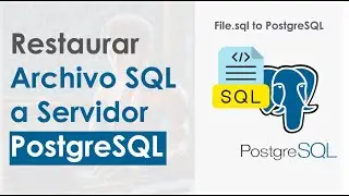 Restaurar Archivo SQL a PostgreSQL desde CMD 
