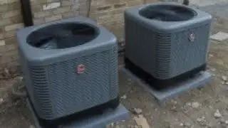 Dual-Zone 2025 Rheem RP14AZ Heat Pumps Running (Heat Mode)