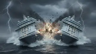 🚢 Two Passenger Ships Collide on a River | Realistic River Accident Scene 🌊