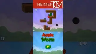 Challenge with Heimer TCM |Apple Worm Lv17#gameplay#game24hfunny@heimertcm#shorts