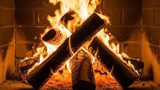 Cozy Christmas Fireplace and Gentle Snowfall for Sleep, Relaxation and Winter Mood