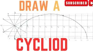 How to draw a CYCLOID engineering drawing