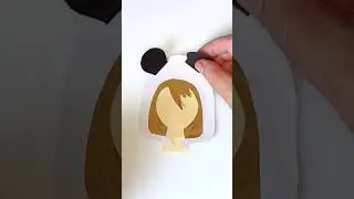 Adorable Anime Panda Girl - Paper Crafts #shorts