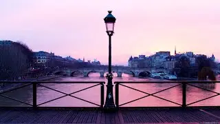 The Gentle Sounds of the Seine River at Sunset with City Ambience | ASMR for Relaxation