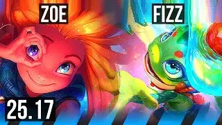 ZOE vs FIZZ (MID) | 12/2/7, Godlike | KR Master | 25.17