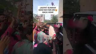 Jasprit Bumrah Receive Grand Welcome 😍 by His Mom at his House after winning Worldcup #viratkohli