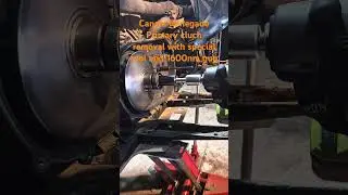 Canam Renegade Primary clutch removal with special tool and Ryobi 1600nm gun