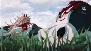 Power eating out a cow and a bear. (Chainsaw Man)