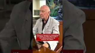 Soothing sounds with Surgery volunteer John Dunsmoir