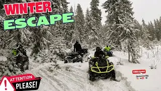 Escape The Woods 😱❄️ Survive The Frozen Forest 🥶🌲 Deep Snow Struggle 🏔️🌟