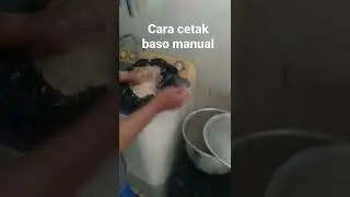 cara cetak baso manual