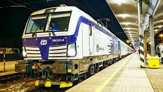 ČD Vectron 384 in Evening Service | Star&eacute; Město u Uhersk&eacute;ho Hradi&scaron;tě Railway Station