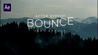 After Effect Bounce Text Effect
