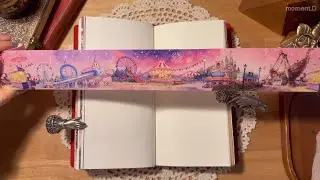 ASMR 온통 보랏빛 꿈속에서🎡 다이어리 꾸미기 Art Journaling #scrapbooking #papertherapy #コラージュ #collage 다꾸