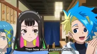 Beyblade X - Ekusu Sets Up Five Cross To Battle Multi Nanairo 