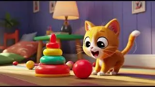 Dancing Cat 🐱 | 1-Minute Kids Rhyme & Fun Dance Song