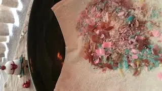 削った石鹸をお湯でやわらかくして泡立てる🫧