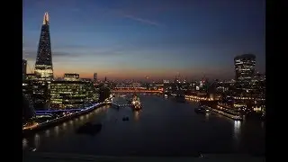 5.7K 360 Video: View from London's Famous Bridges (stunning views)