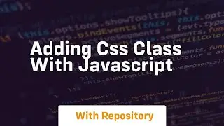 Adding css class with javascript