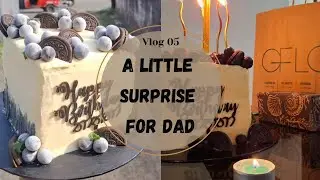 Making My Dad's Birthday Special🩵✨️|Cake &Gift🎁