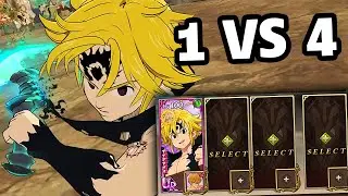 MELIODAS ASSAULT MODE SOLANDO O PVP! 1 VS 4! - The Seven Deadly Sins Grand Cross