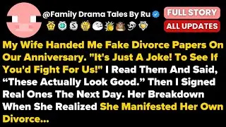 My Wife Handed Me Fake Divorce Papers On Our Anniversary. 